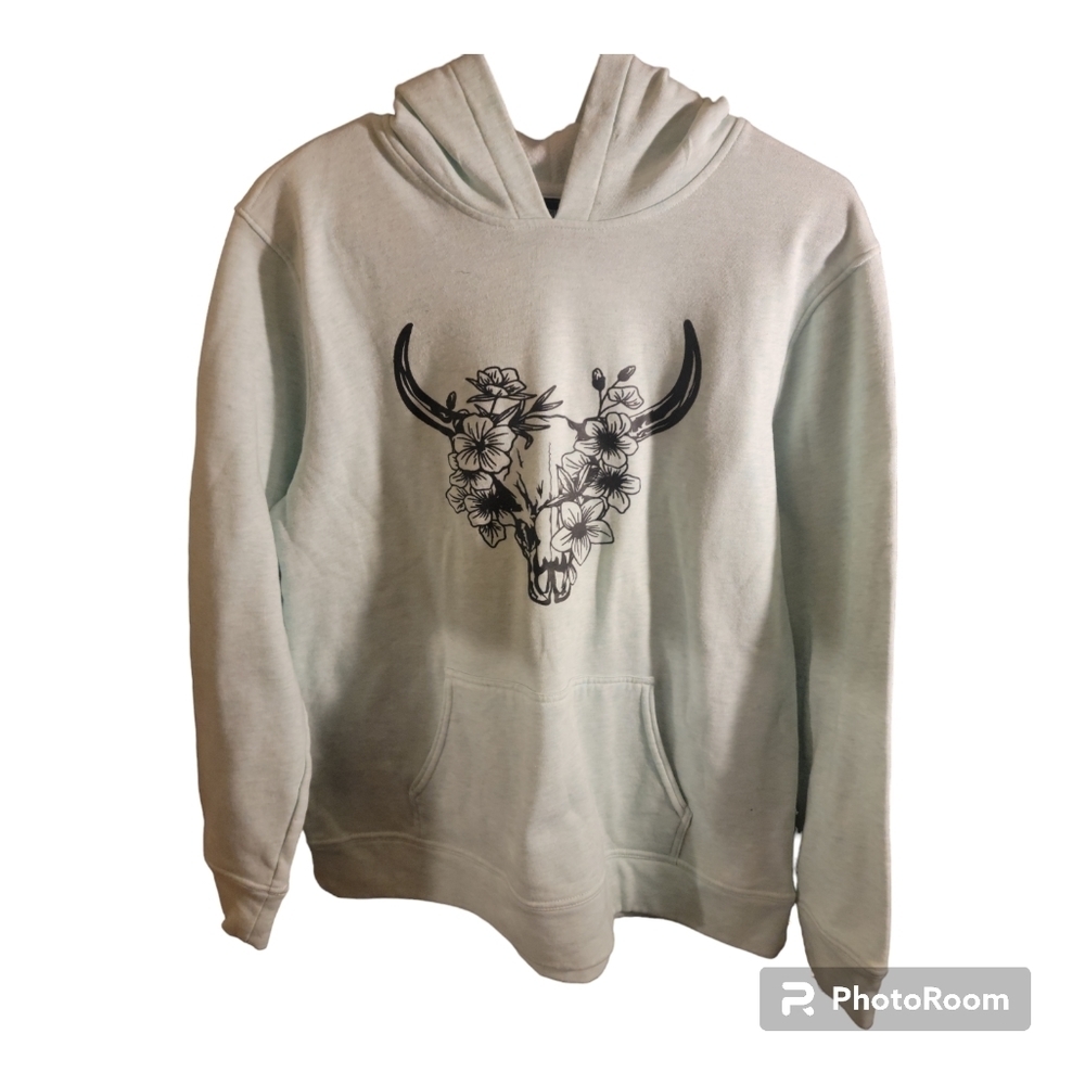 32 Degrees Women Long Sleeve White Hoodie Sweatshirt Pullover White Xl